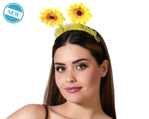 Diadema Flores Amarillo 83419