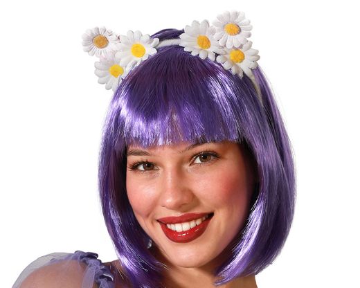 Diadema Flores Blanco 76234