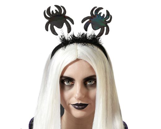 Diadema Halloween Araña Negro
