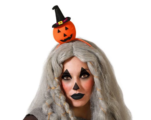 Diadema Halloween Calabaza Naranja