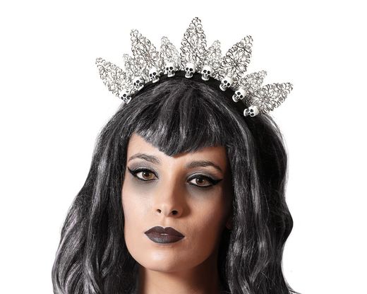 Diadema Halloween Calavera Metal