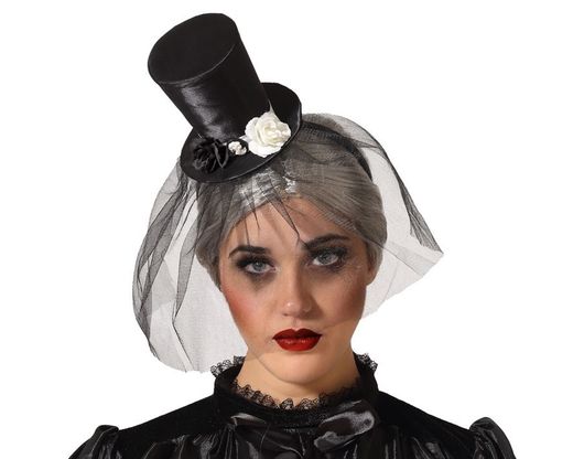 Diadema Halloween Con Velo