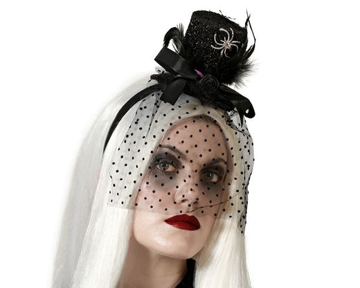 Diadema Halloween Con Velo