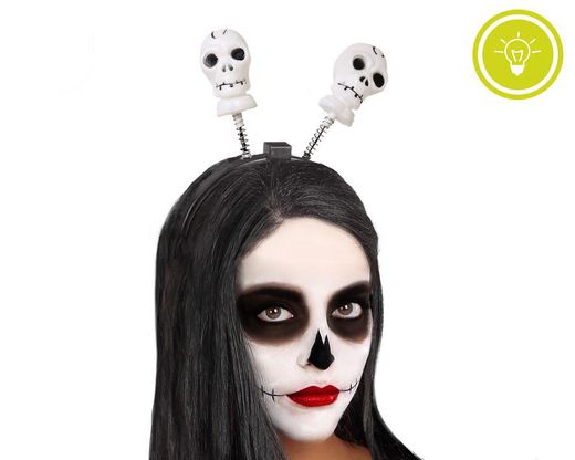 Diadema Halloween Esqueleto Con Luz