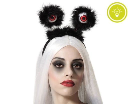 Diadema Halloween Ojos Con Luz