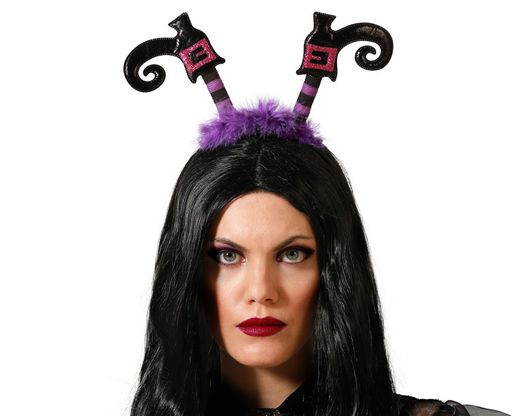 Diadema Halloween Piernas Morado