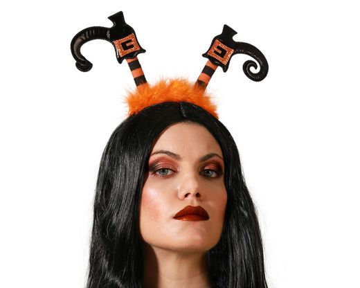 Diadema Halloween Piernas Naranja
