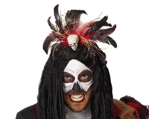 Diadema Halloween Plumas