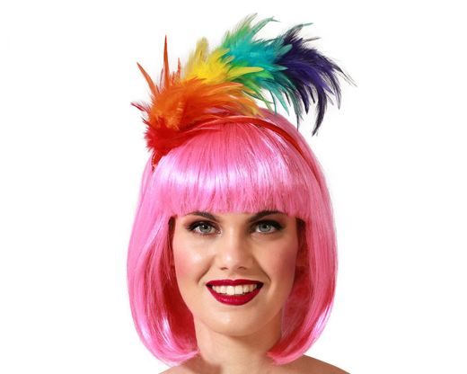 Diadema Plumas Multicolor 80072