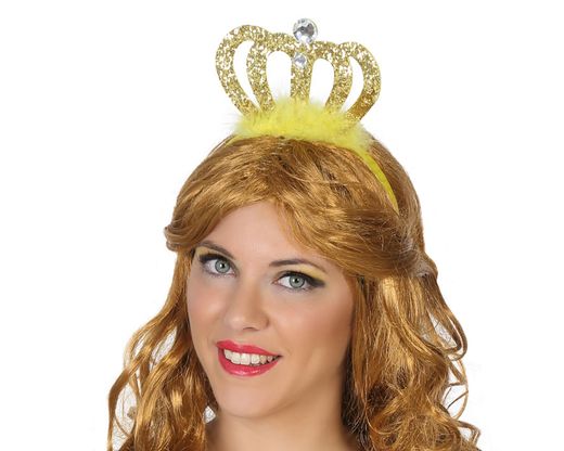 Diadema Princesa Dorado 38795