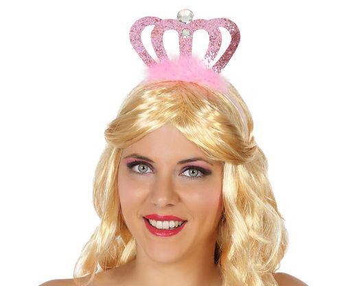 Diadema Princesa Rosa 38796