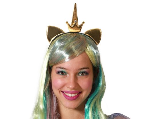 Diadema Unicornio Dorado 76227