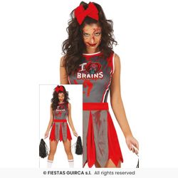 Disfraz animadora zombie cheerleaderadulta