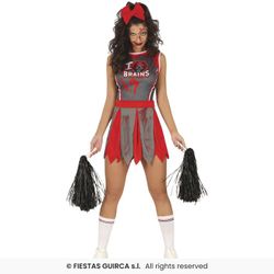Disfraz animadora zombie cheerleaderadulta