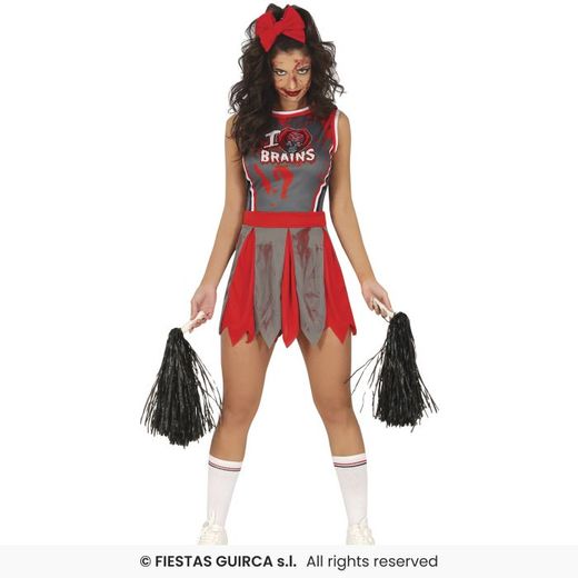 Disfraz animadora zombie cheerleaderadulta