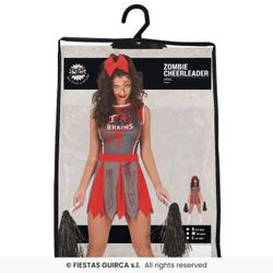 Disfraz animadora zombie cheerleaderadulta
