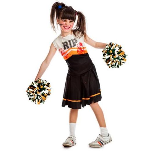 Déguisement de pom-pom girl zombie