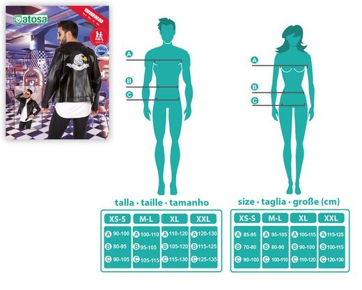 Disfraz años 60 grease adulto