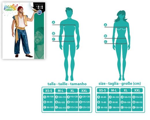 Disfraz arabe genio-aladin