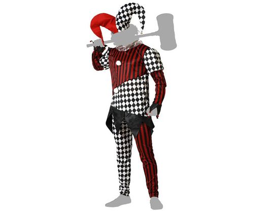 Disfraz Arlequin  Halloween Blanco/Negro de hombre