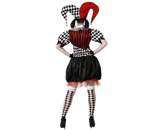Disfraz Arlequin  Halloween Blanco/Negro de muejer