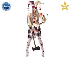 Disfraz arlequin sangriento mujer