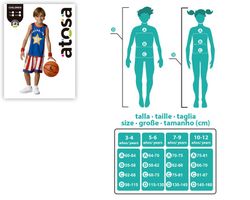 Disfraz Baloncesto Azul Infantil