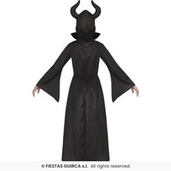 Disfraz bruja-malefica infantil