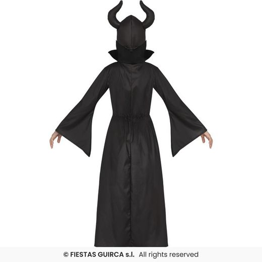 Disfraz bruja-malefica infantil