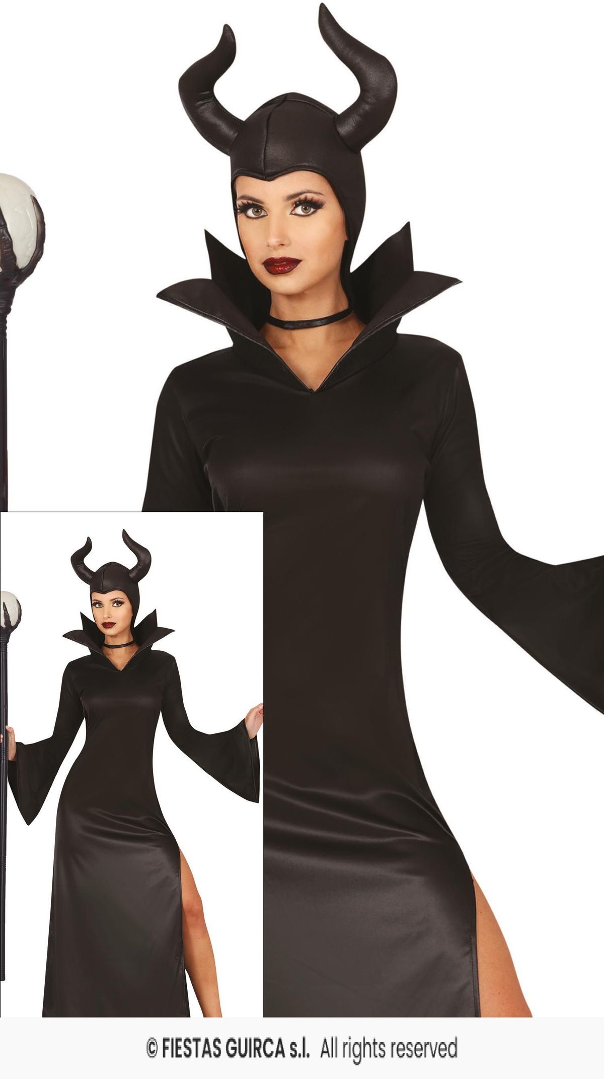 Disfraz bruja malvada malefica adulta Talla L