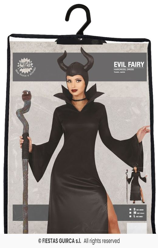 Disfraz bruja malvada malefica adulta