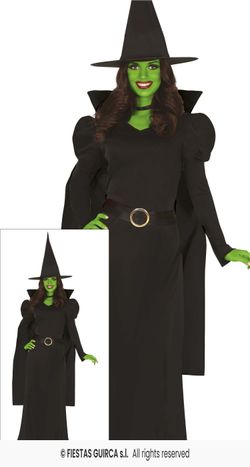 Disfraz bruja negra adulta