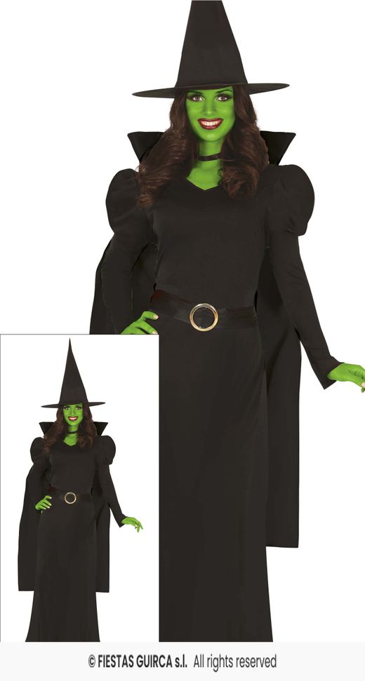Disfraz bruja negra adulta