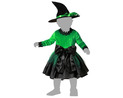 Disfraz Bruja Verde Bebe