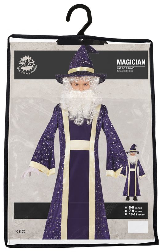 Disfraz brujo-mago infantil