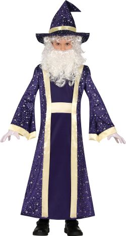 Disfraz brujo-mago infantil