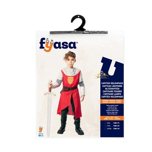 Disfraz Caballero Capitán Relámpago infantil
