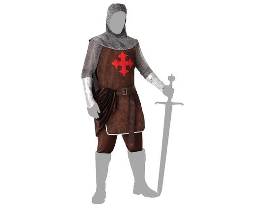 Disfraz caballero cruzadas adulto