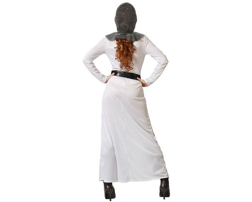 Disfraz caballero cruzadas blanco mujer