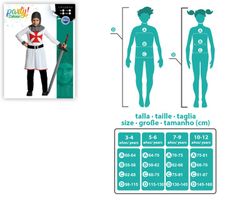 Disfraz caballero cruzadas infantil