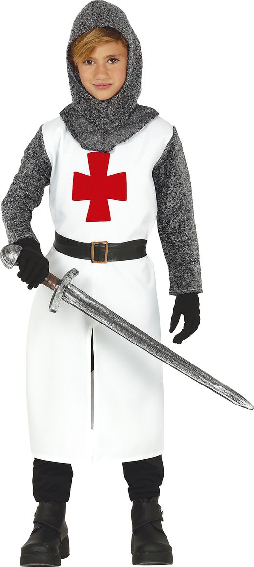 Disfraz Caballero cruzado Templario infantil