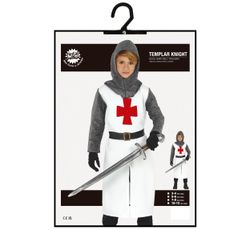 Disfraz Caballero cruzado Templario infantil