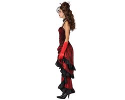 Disfraz cabaret rojo mujer