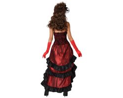 Disfraz cabaret rojo mujer