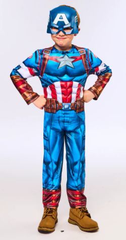 Disfraz Capitan America Black line inf (licencia oficial)