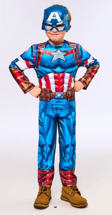 Disfraz Capitan America Black line inf (licencia oficial)