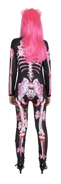 Disfraz Catrina Eskelita Rosa adulto