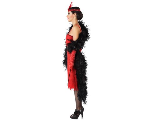 Disfraz charleston rojo adulto