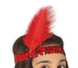Disfraz Charleston Rojo flecos infantil