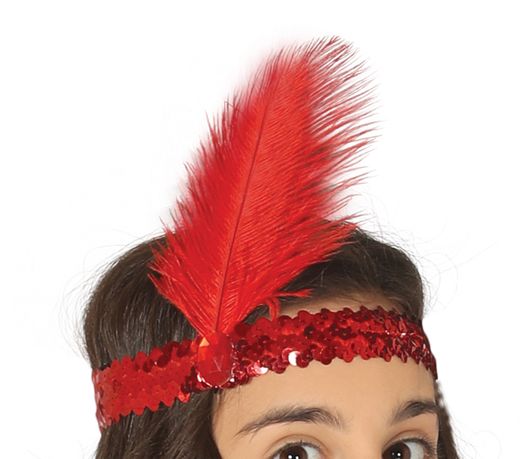 Disfraz Charleston Rojo flecos infantil